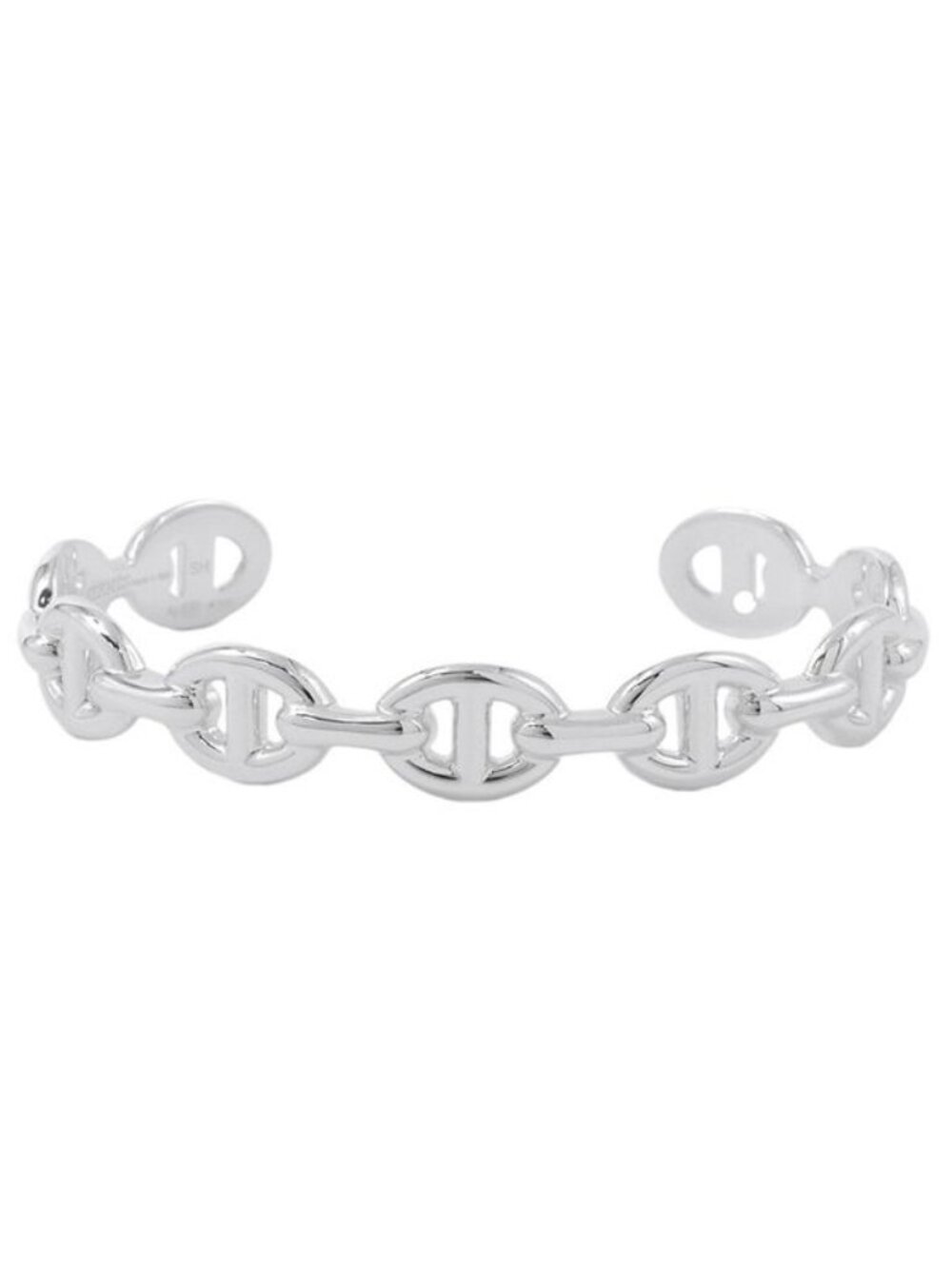 Hermes Bracelet Chaine D'ancre Bangle Silver SH